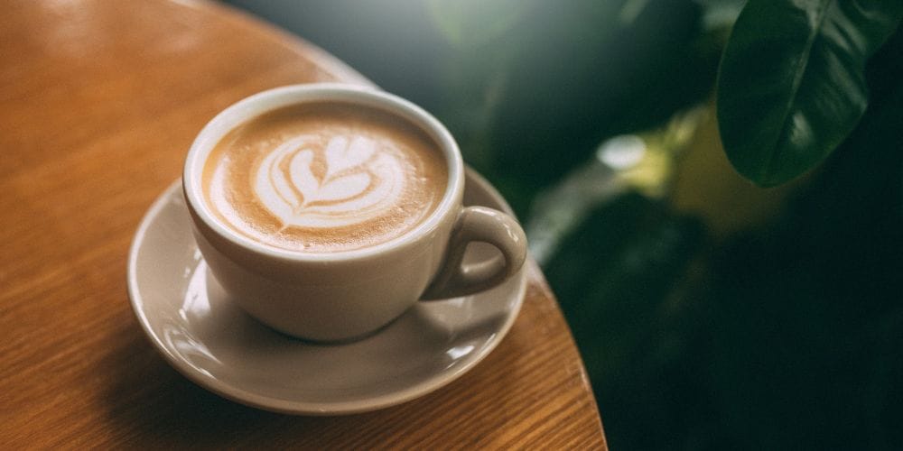 Warm cup of coffee.